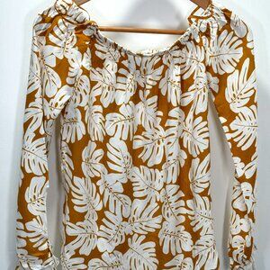Mustard Yellow Off-Shoulder Top